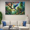 3 panels forest paradise canvas art