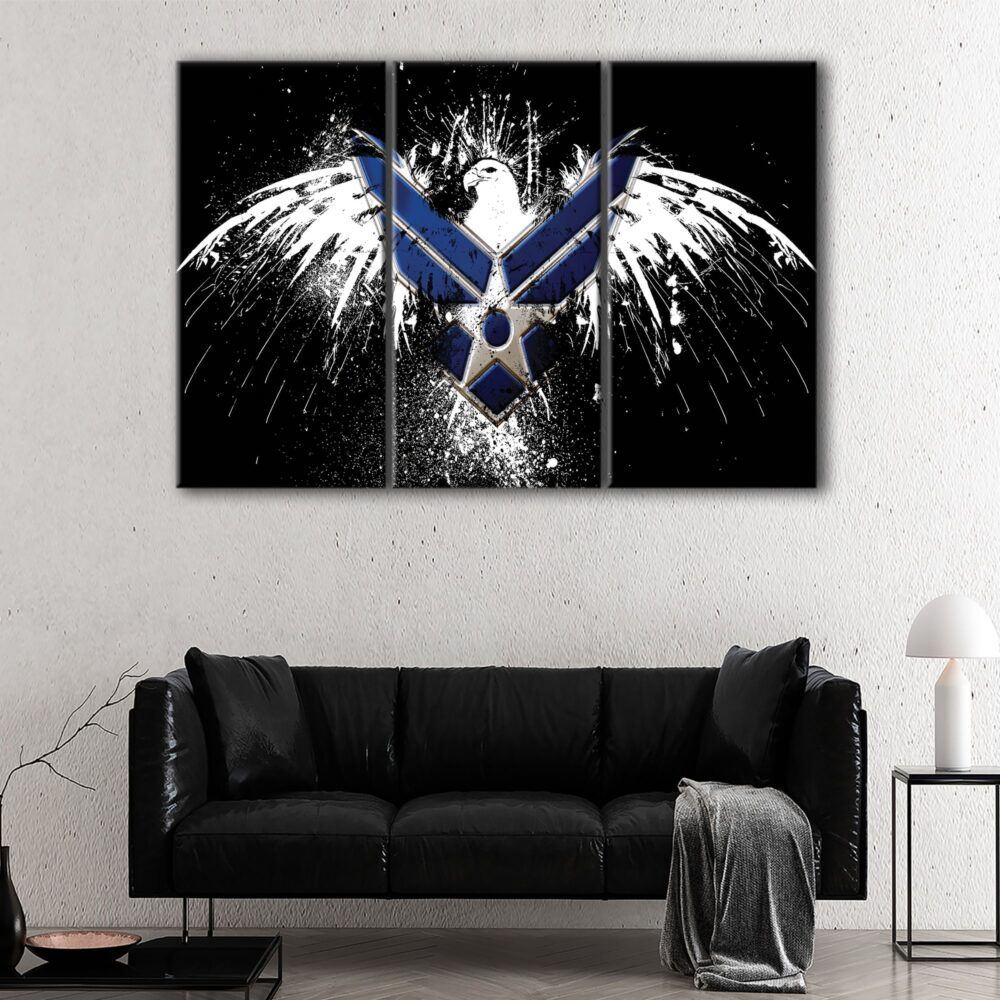 3 panels us air force canvas art