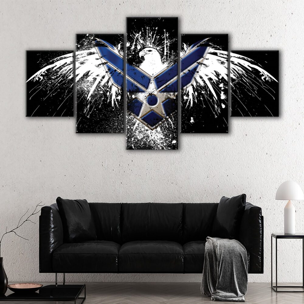 5 panels us air force canvas art