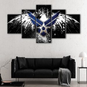 5 panels us air force canvas art