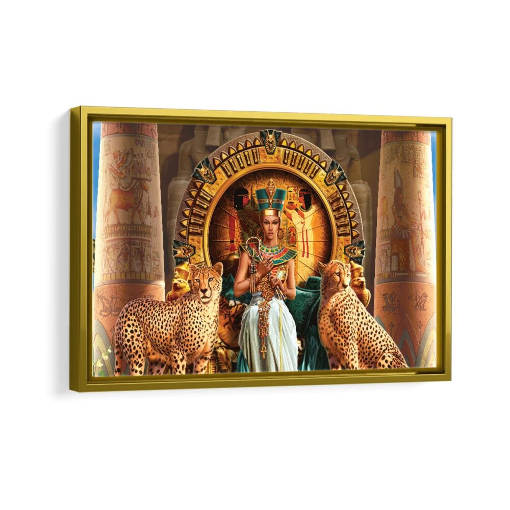 cleopatra framed canvas gold frame