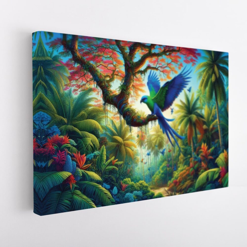 forest paradise stretched canvas