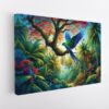 forest paradise stretched canvas