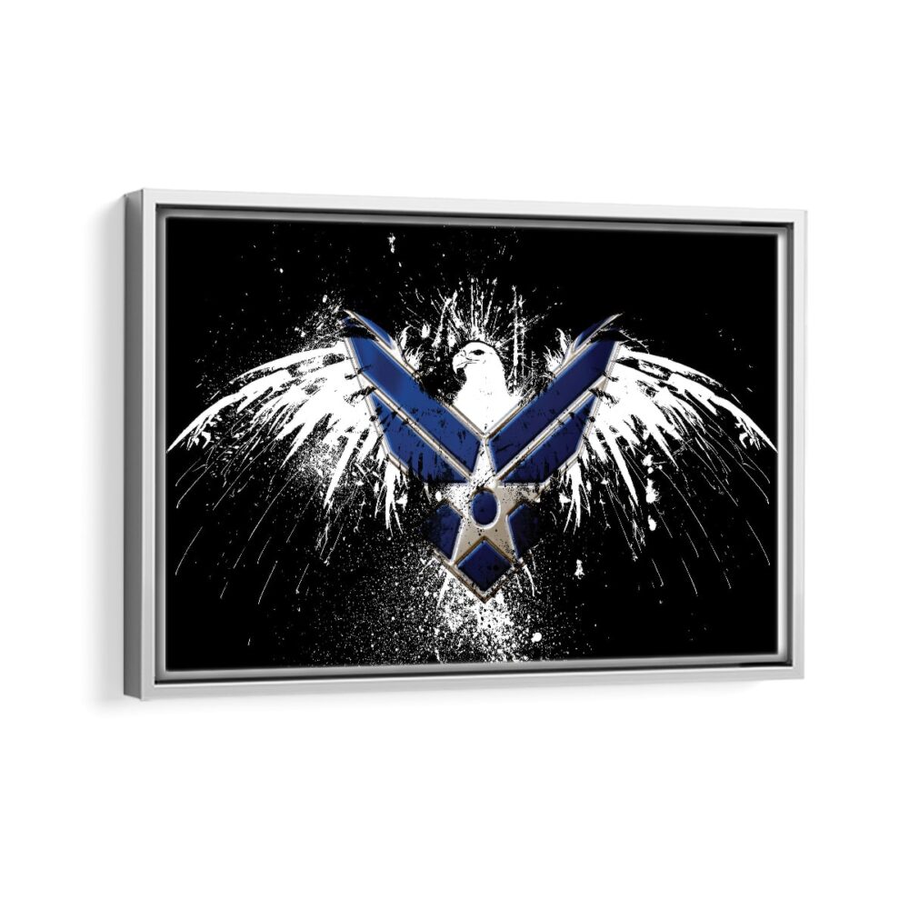 us air force framed canvas white frame
