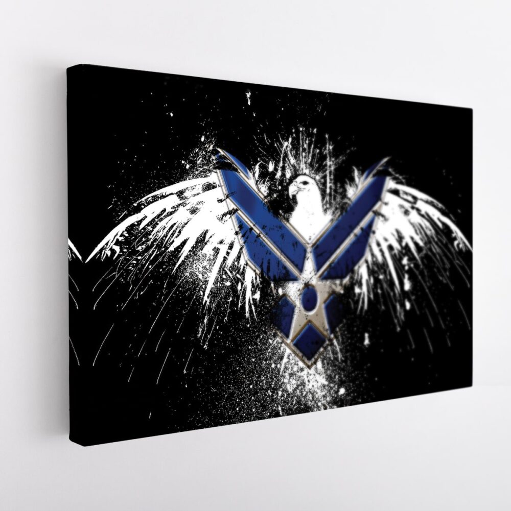 us air force stretched canvas