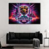 3 panels chicago bears canvas art