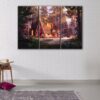 3 panels mystery shack canvas art