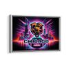 chicago bears framed canvas white frame