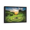 fairy glen scotland framed canvas black frame