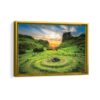 fairy glen scotland framed canvas gold frame