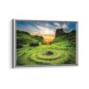 fairy glen scotland framed canvas white frame
