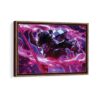 kimetsu no yaiba framed canvas walnut brown