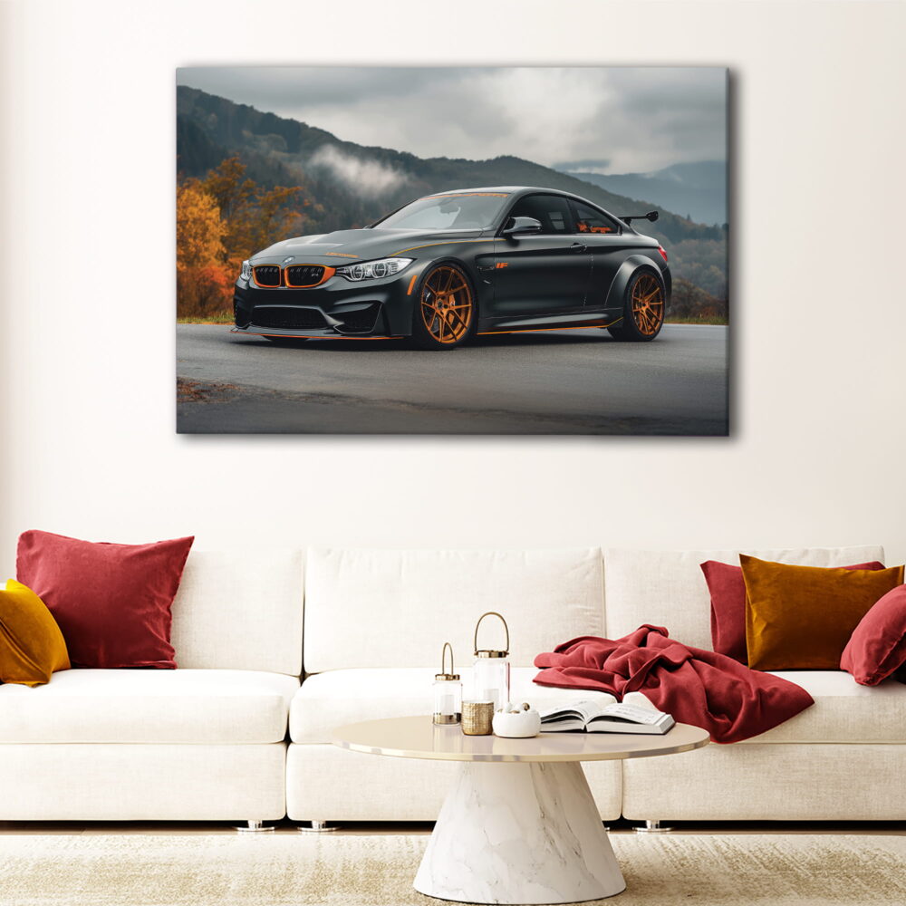 1 panel bmw m4 canvas art