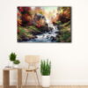 1 panel cobblestone mill canvas art