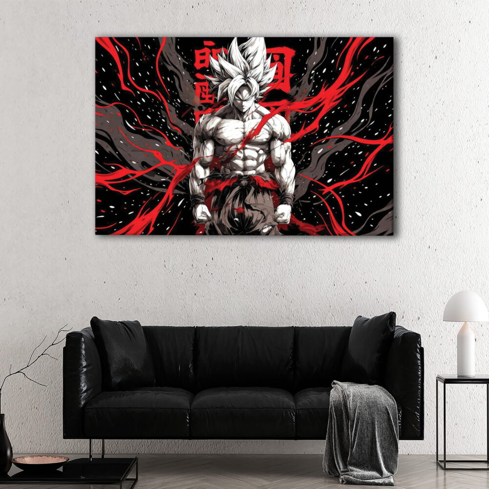 1 panel goku fury canvas art