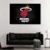 1 panel miami heat canvas art