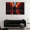 1 panel spider man darkness canvas art