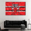 3 panels chicago bulls canvas art