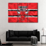 3 panels chicago bulls canvas art