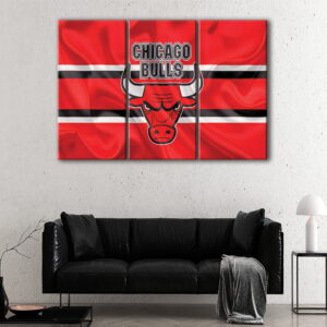 3 panels chicago bulls canvas art