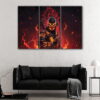 3 panels scorpio canvas art