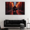 3 panels spider man darkness canvas art