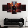 5 panels spider man darkness canvas art