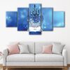 5 panels surah al-ikhlas quran canvas art