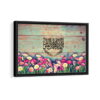 al bethkri allah tatmain al quloob framed canvas black frame