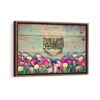 al bethkri allah tatmain al quloob framed canvas walnut brown