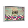 al bethkri allah tatmain al quloob framed canvas white frame