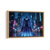 batman lighting framed canvas natural beige