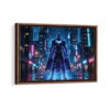 batman lighting framed canvas walnut brown
