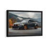 bmw m4 framed canvas black frame
