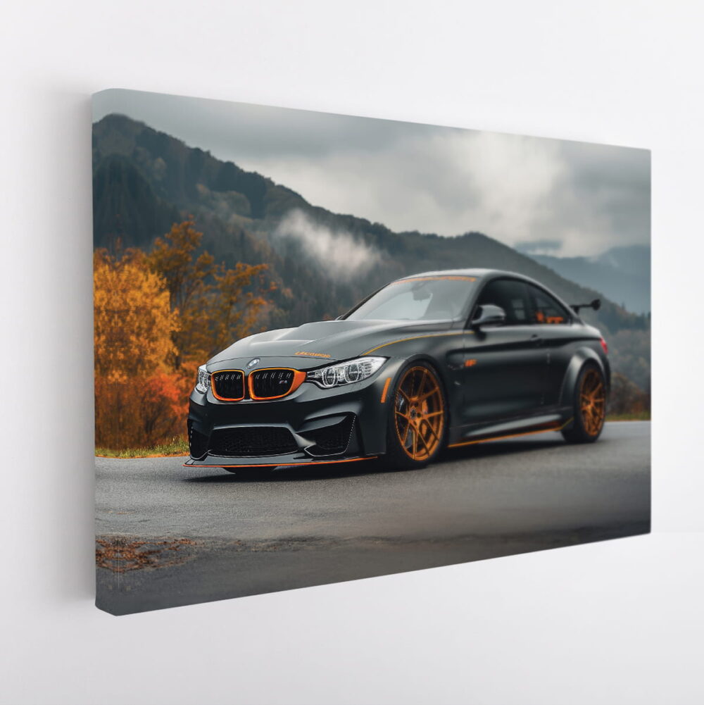 bmw m4 stretched canvas