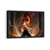 bruce lee framed canvas black frame