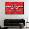 chicago bulls floating frame canvas