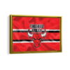 chicago bulls framed canvas gold frame