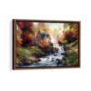 cobblestone mill framed canvas walnut brown
