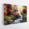 cobblestone mill stretched canvas