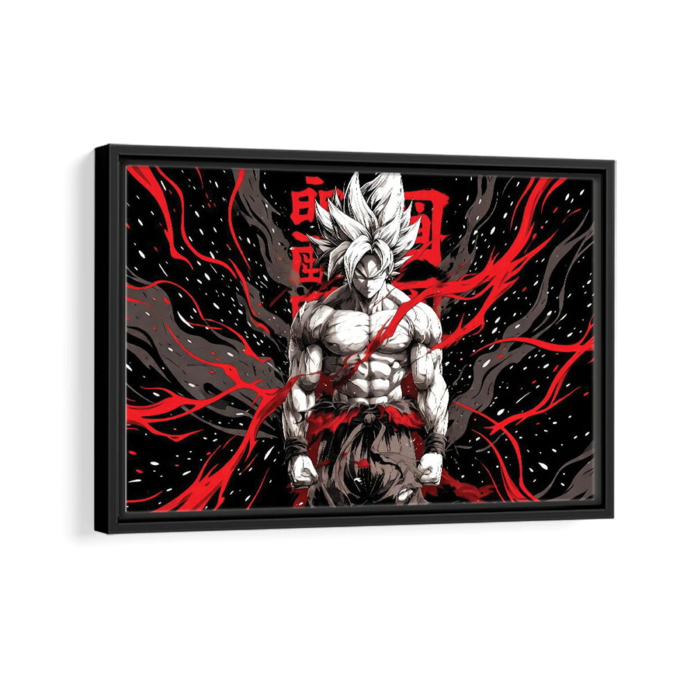 goku fury framed canvas black frame
