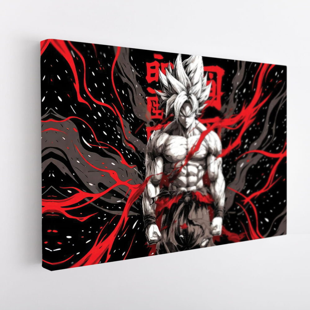 goku fury stretched canvas