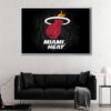 miami heat floating frame canvas