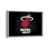 miami heat framed canvas white frame