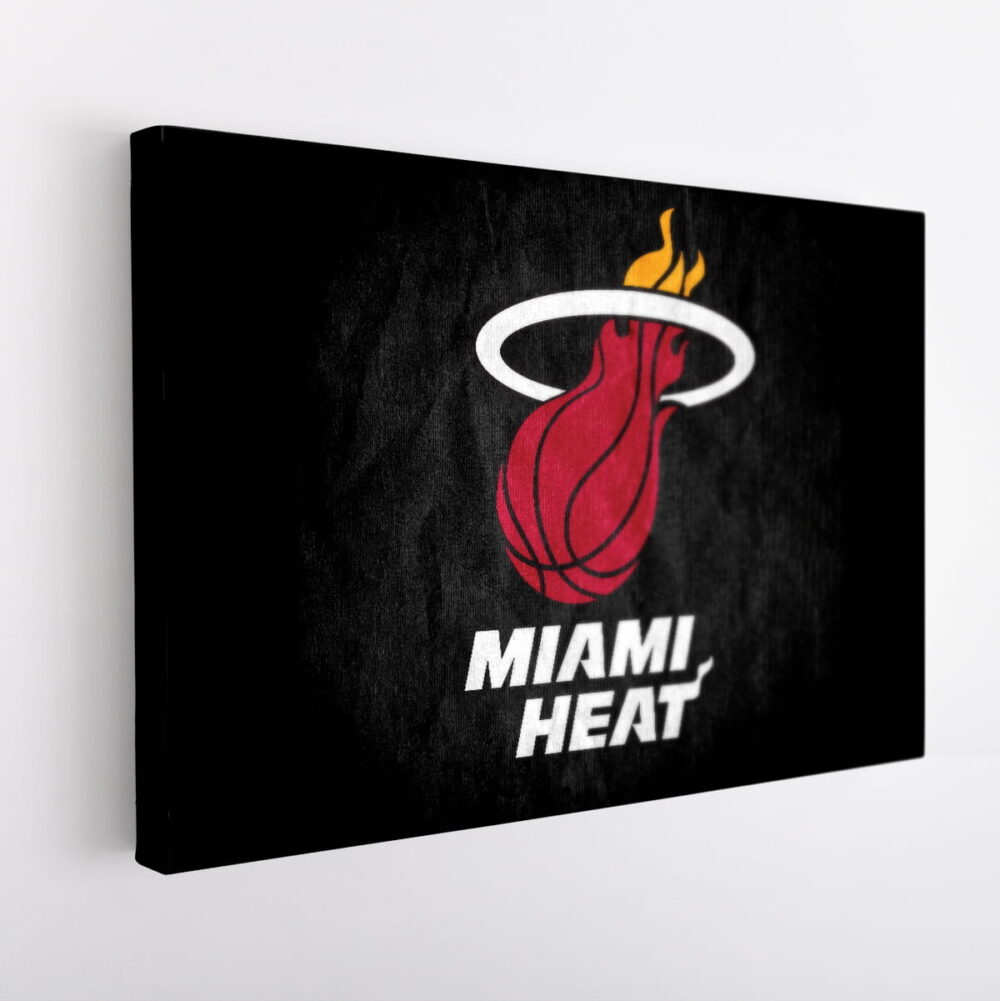 miami heat stretched canvas