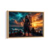 pirate lord jack sparrow framed canvas natural beige