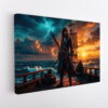 pirate lord jack sparrow stretched canvas