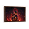 scorpio framed canvas walnut brown