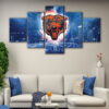 5 panels chicago bears stadium canvas art