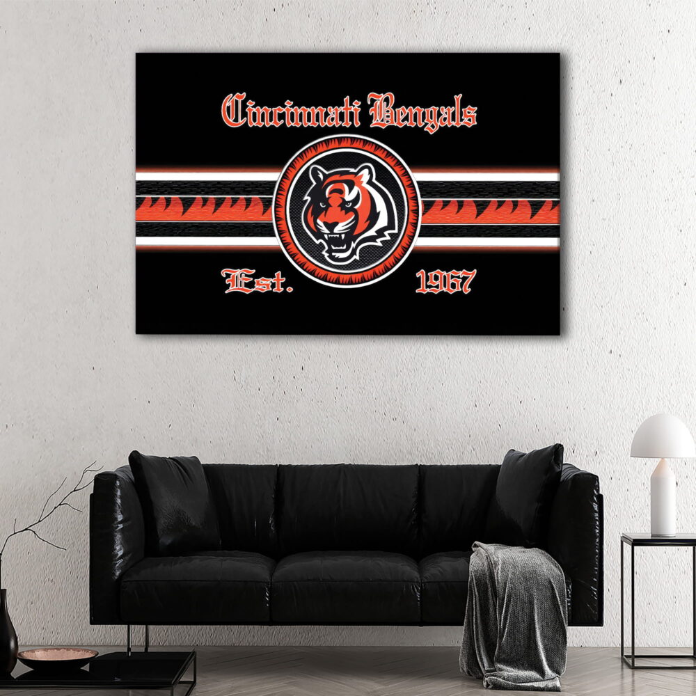 1 panel cincinnati bengals canvas art